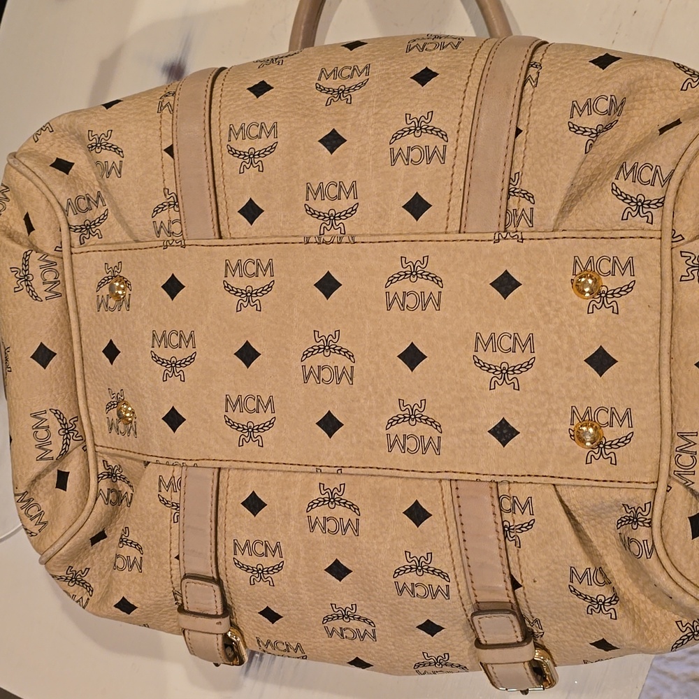 MCM Tan Monogram Women's Bag - Picture 10 of 11